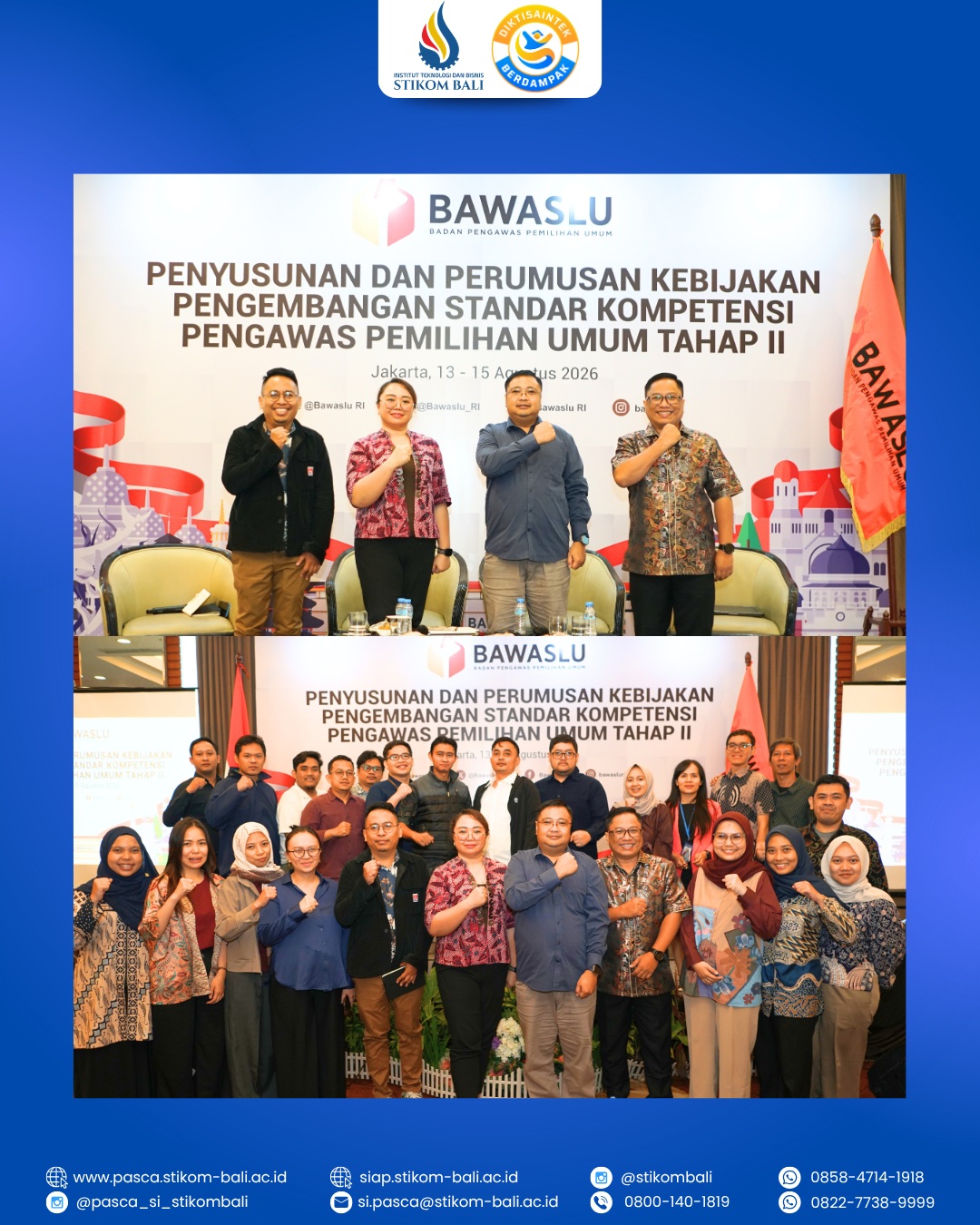 Dosen Pascasarjana ITB STIKOM Bali turut berkontribusi dalam penguatan kompetensi pengawas pemilu menuju Pemilu 2029👏🔥