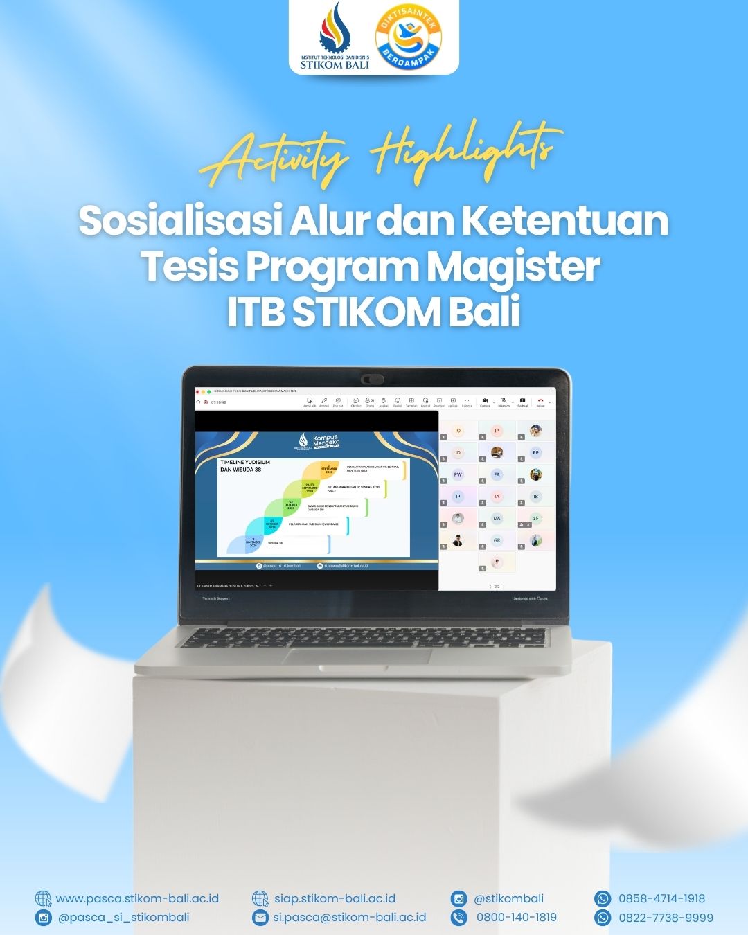 Sosialisasi Tesis Program Pascasarjana 🎓🔥