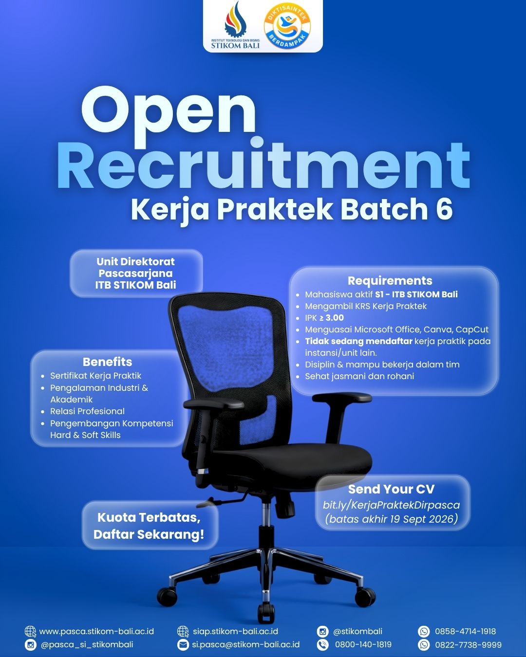 OPEN REGISTRATION KERJA PRAKTIK 📢